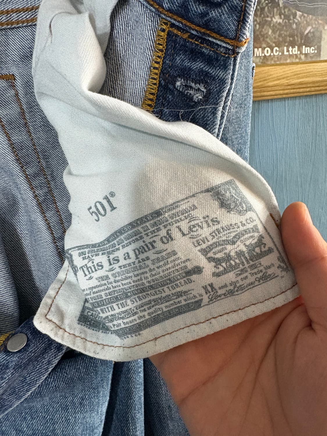 00‘s Levis 501 Denim pant. 상품이미지7