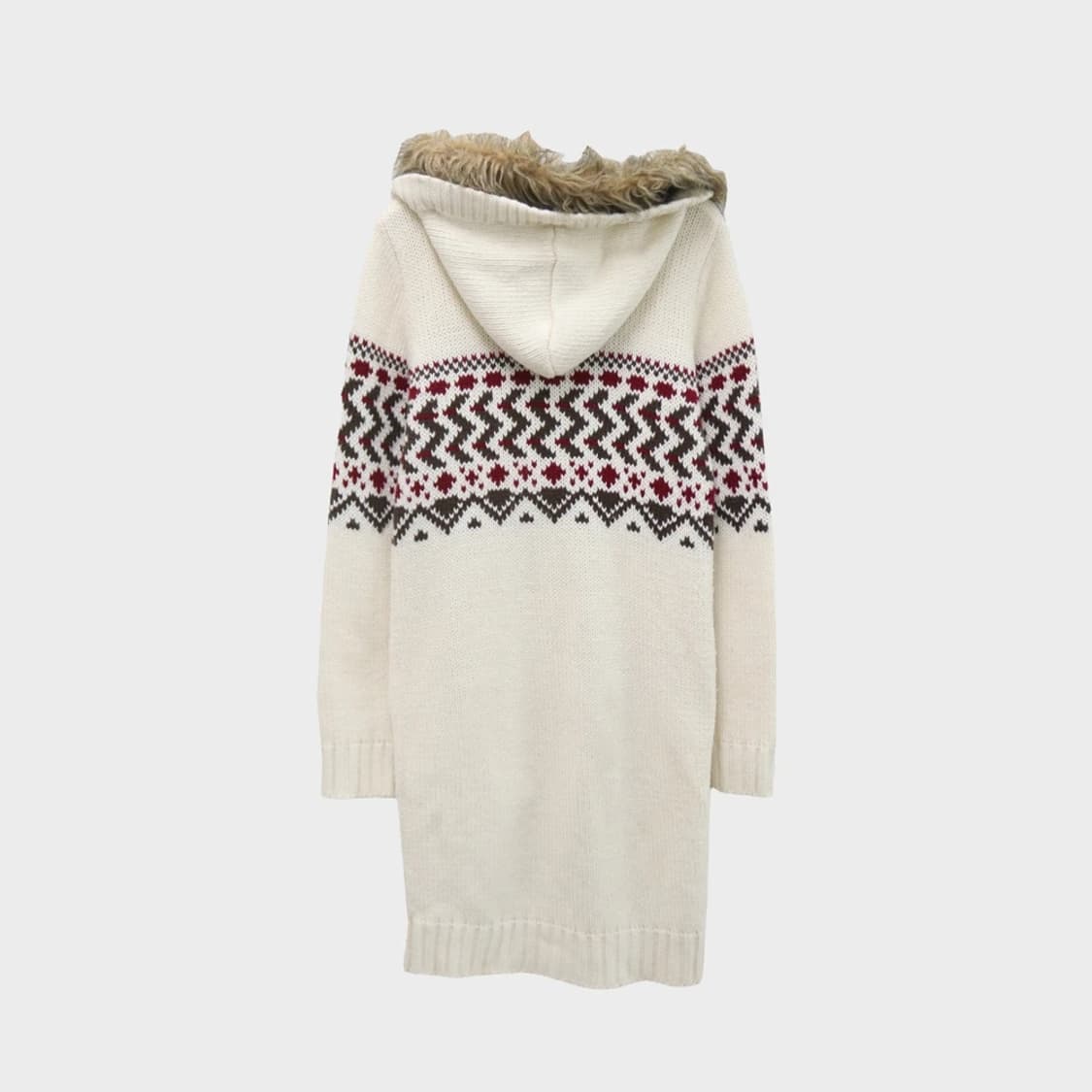 J-HONEY 노르딕 울 혼방 롱 니트 가디건 63301 상품이미지2