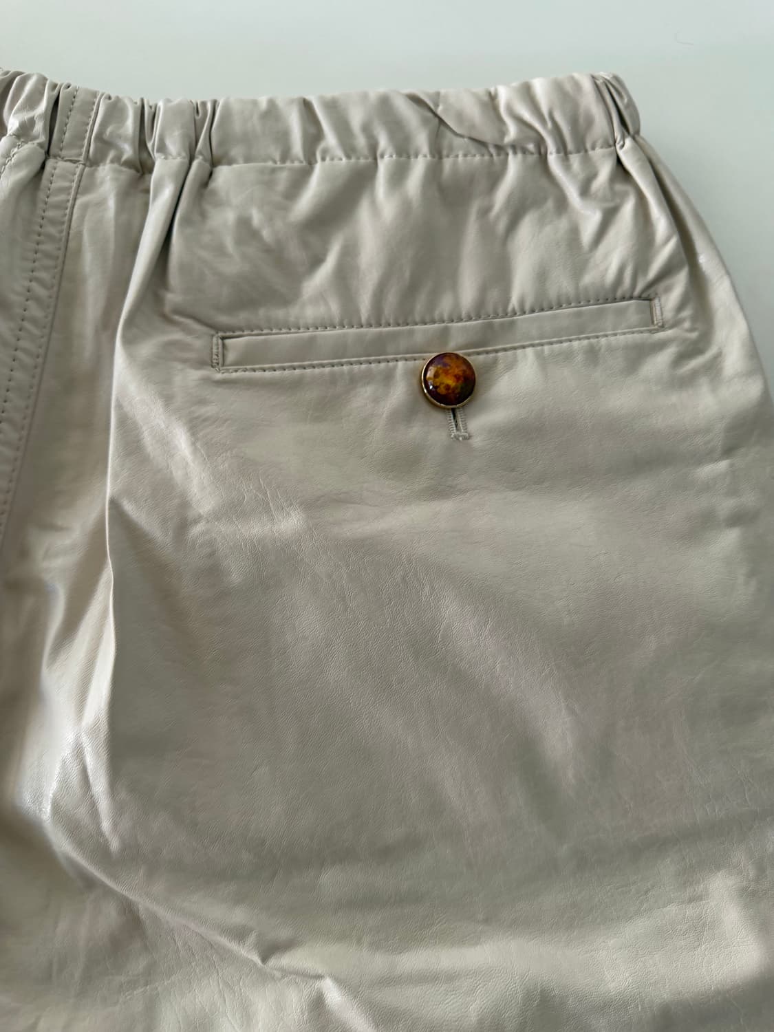 Narchive 비건레더 하프 팬츠 상품이미지4