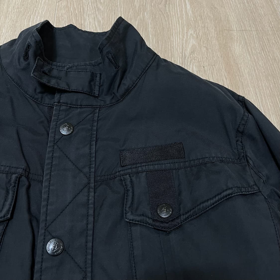 에비수 밀리터리 와펜 멀티포켓 야상 필드자켓 [블랙] M-L 상품이미지3