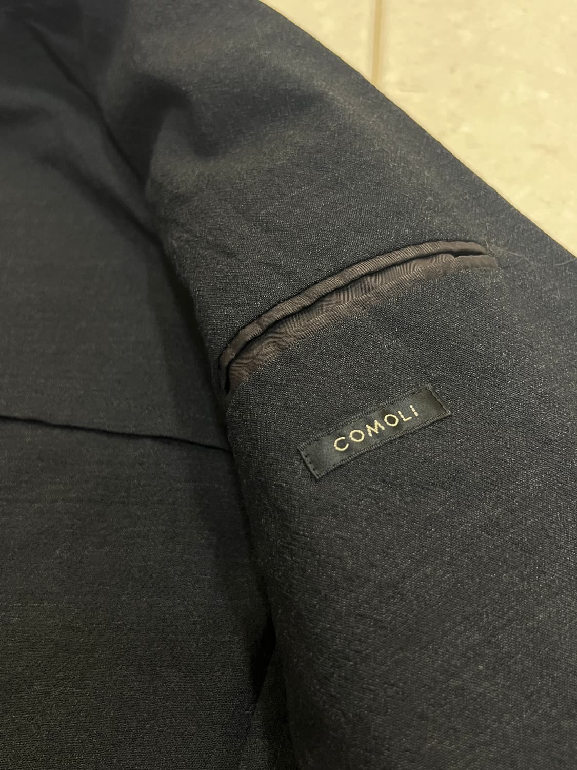 코모리 실크넵 자켓 다크챠콜 3사이즈 상품이미지3