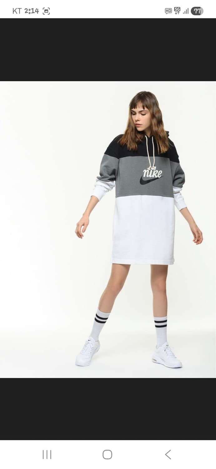 나이키 해외판 스탠다드핏 스웻 후드 원피스 m 상품이미지7