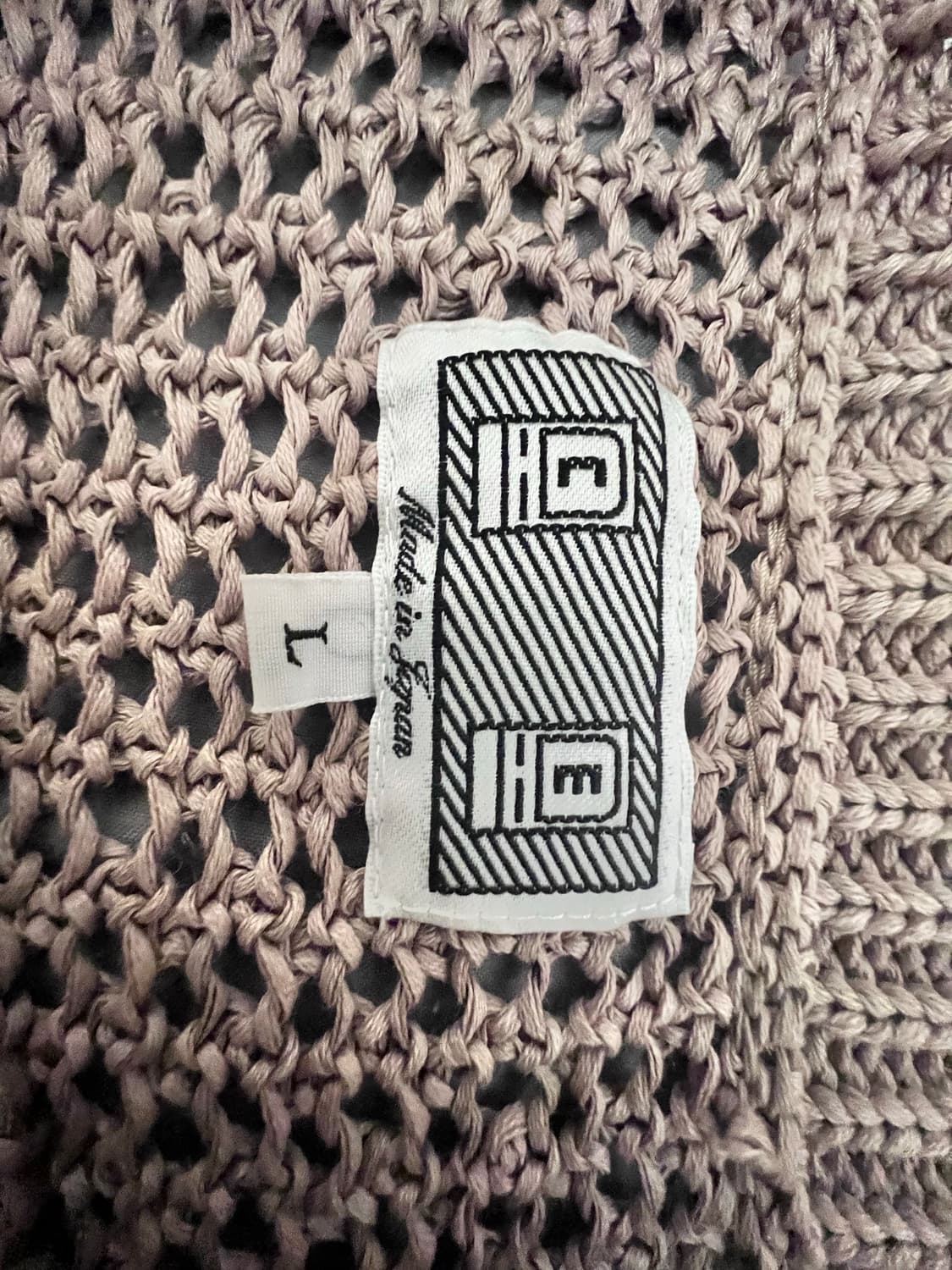 카브엠트 사이드 립 루즈 네트 니트 스웨터 베이지 - 23FW 상품이미지3