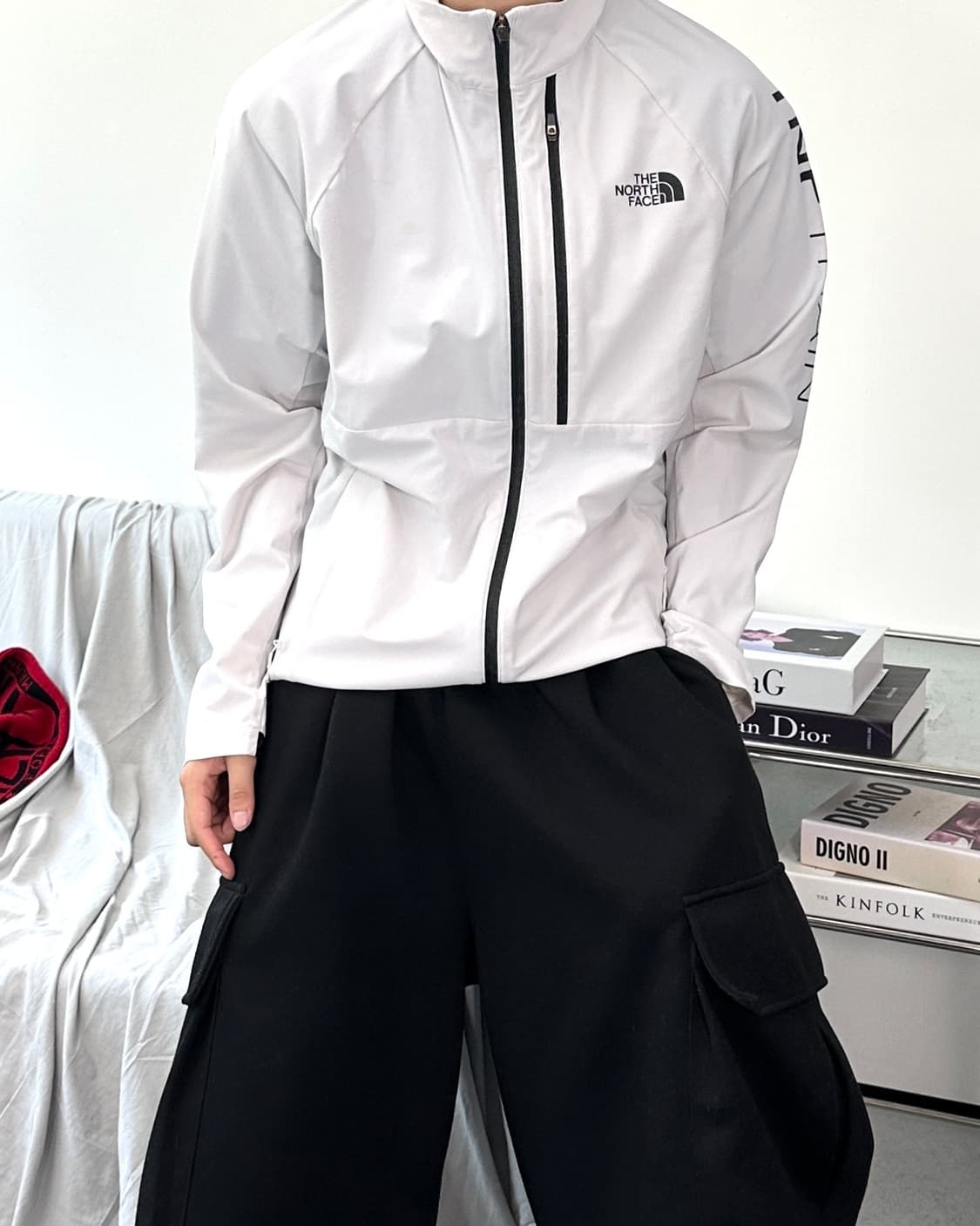 노스페이스 화이트 올 트레인 자켓 L 상품이미지2