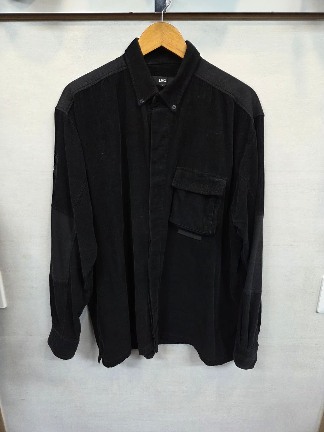 Lmc 리버스 블록 코듀로이 셔츠긴팔 대략 xxl 상품이미지1