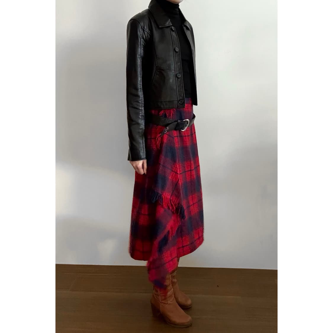 Zucca Checkered Skirt 상품이미지2