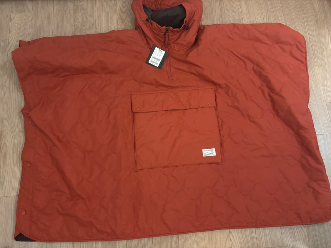 새옷 코오롱 경량패딩 판초 아우터 남여공용 프리 캠핑룩 상품이미지2