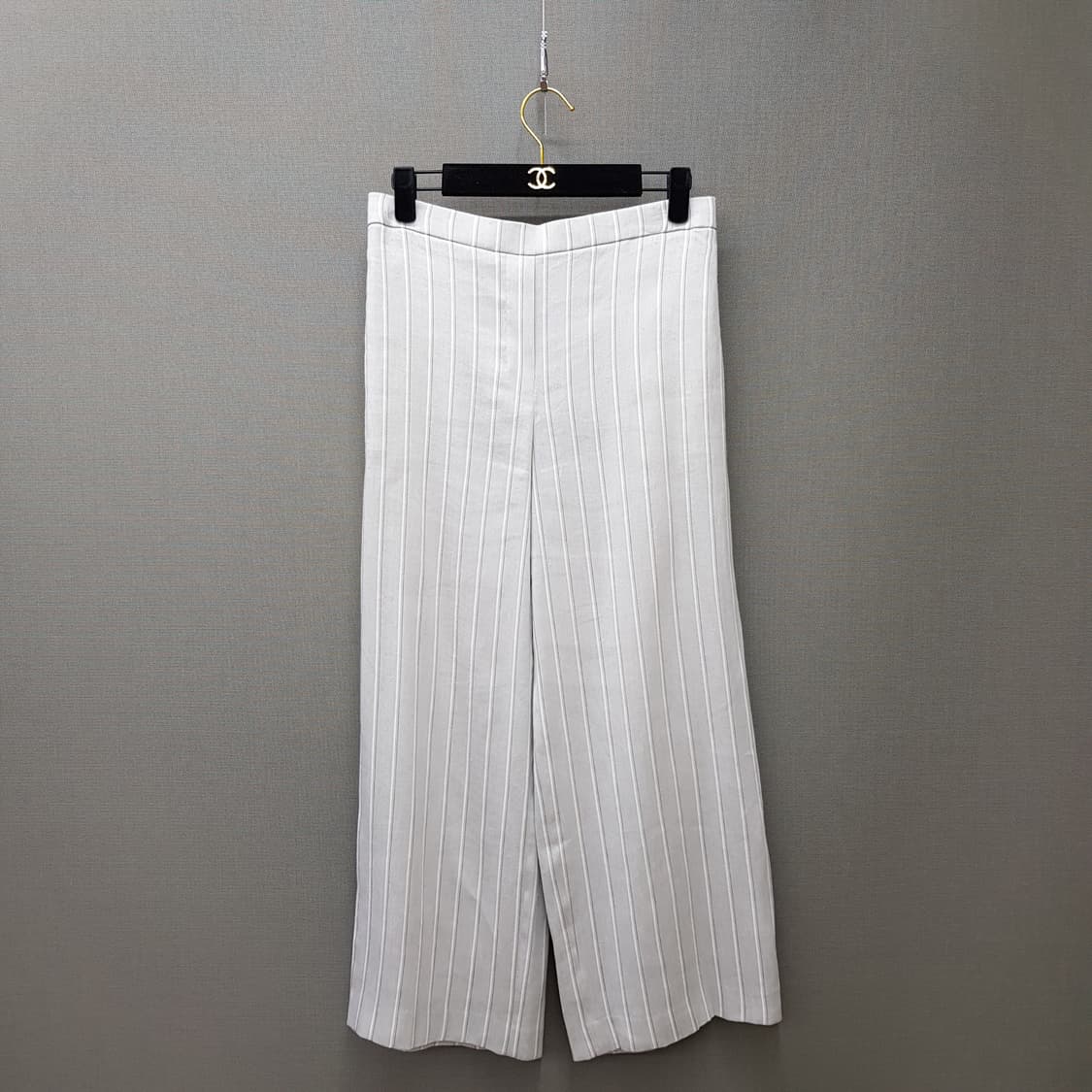 띠어리 스트라이프 린넨 테일러드 자켓 와이드 팬츠 투피스 셋업 S사이즈 상품이미지4