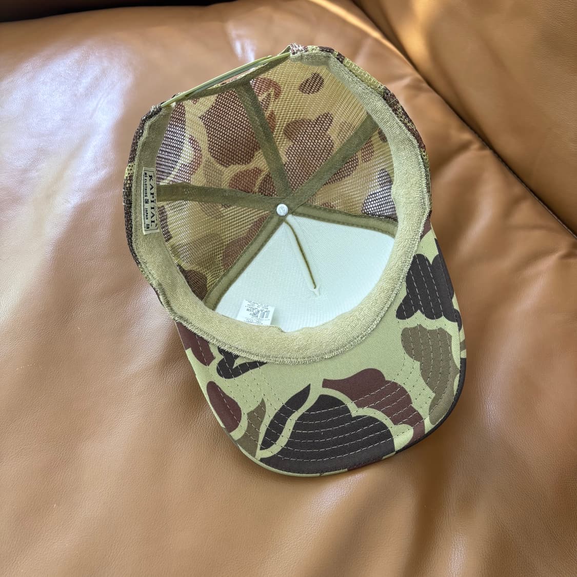 Kapital 캐피탈 오사카 한정 5패널 메쉬 볼캡 모자 밤비 카모 상품이미지7