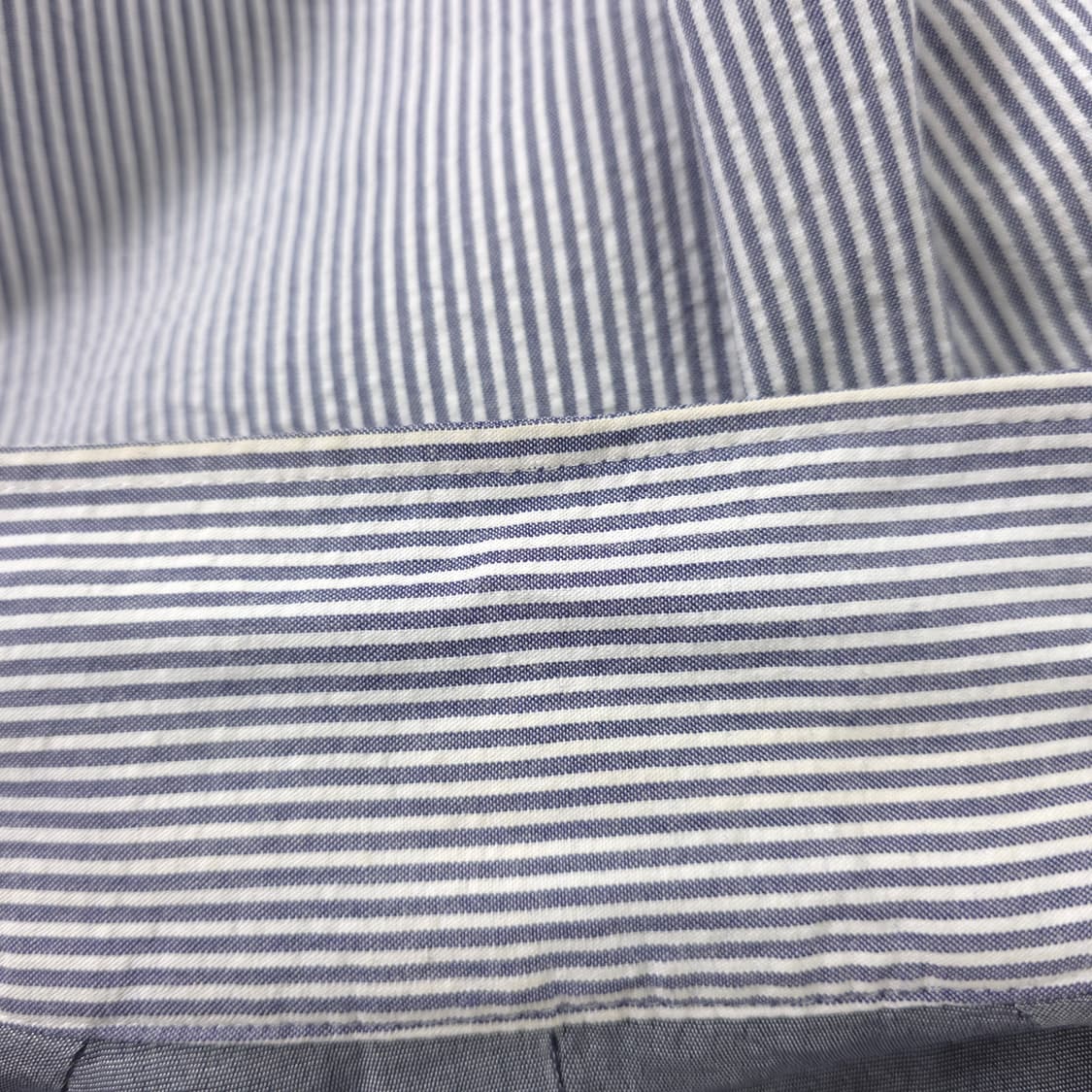 아페쎄 스트라이프 코튼 자켓 그레이-화이트 스트라이프 (M) 상품이미지6