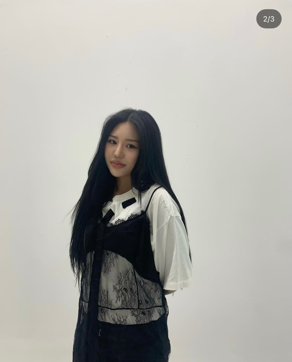 와이프로젝트 리본 셔링 티셔츠 상품이미지1