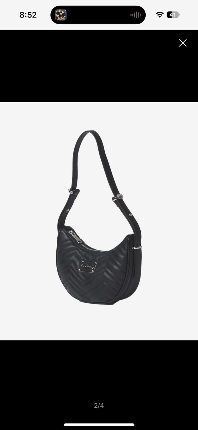 새상품 PAONS 투미 반달 숄더백 블랙 상품이미지2