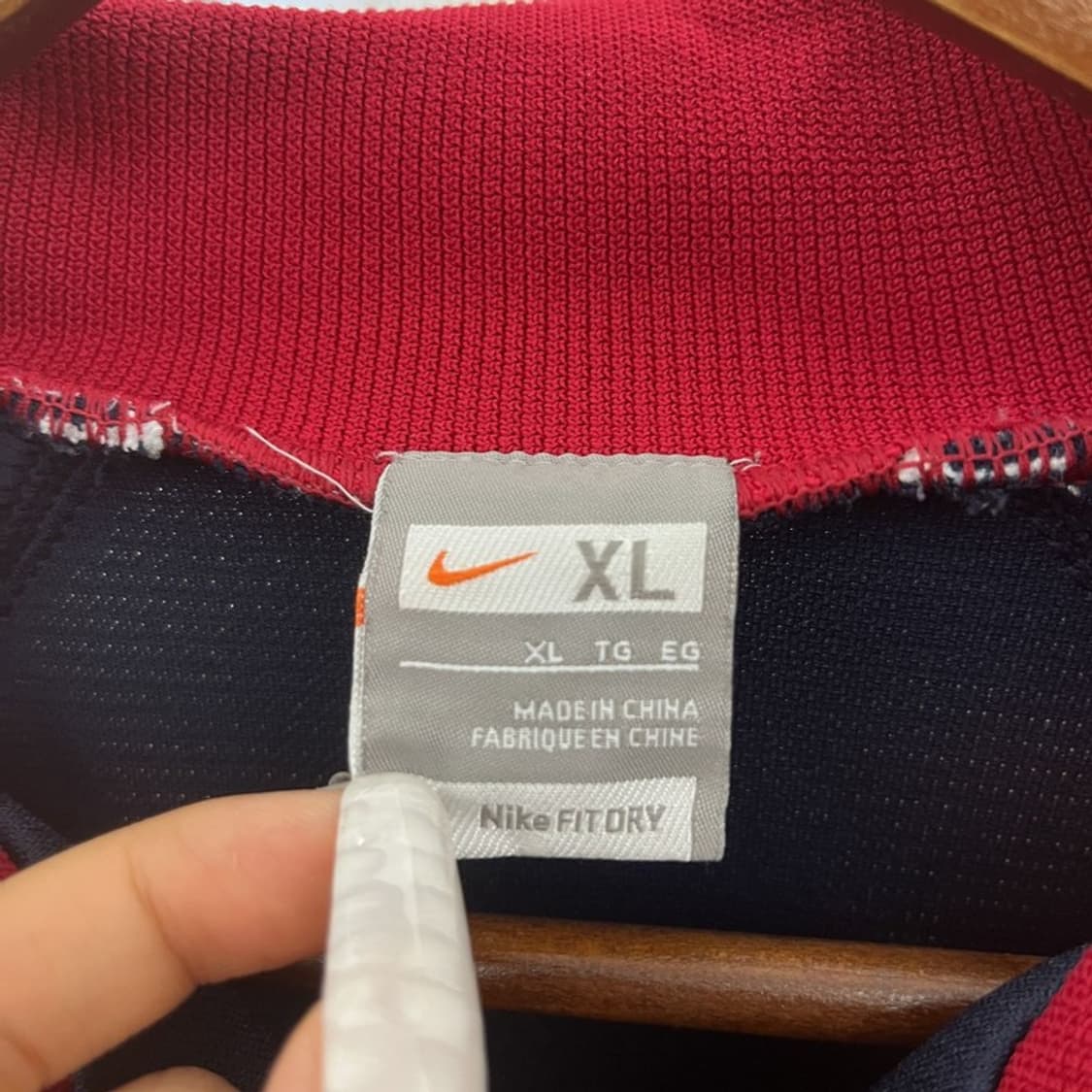 나이키 올드스쿨 빈티지 라인 배색 바람막이 자켓 XL C10990 상품이미지5