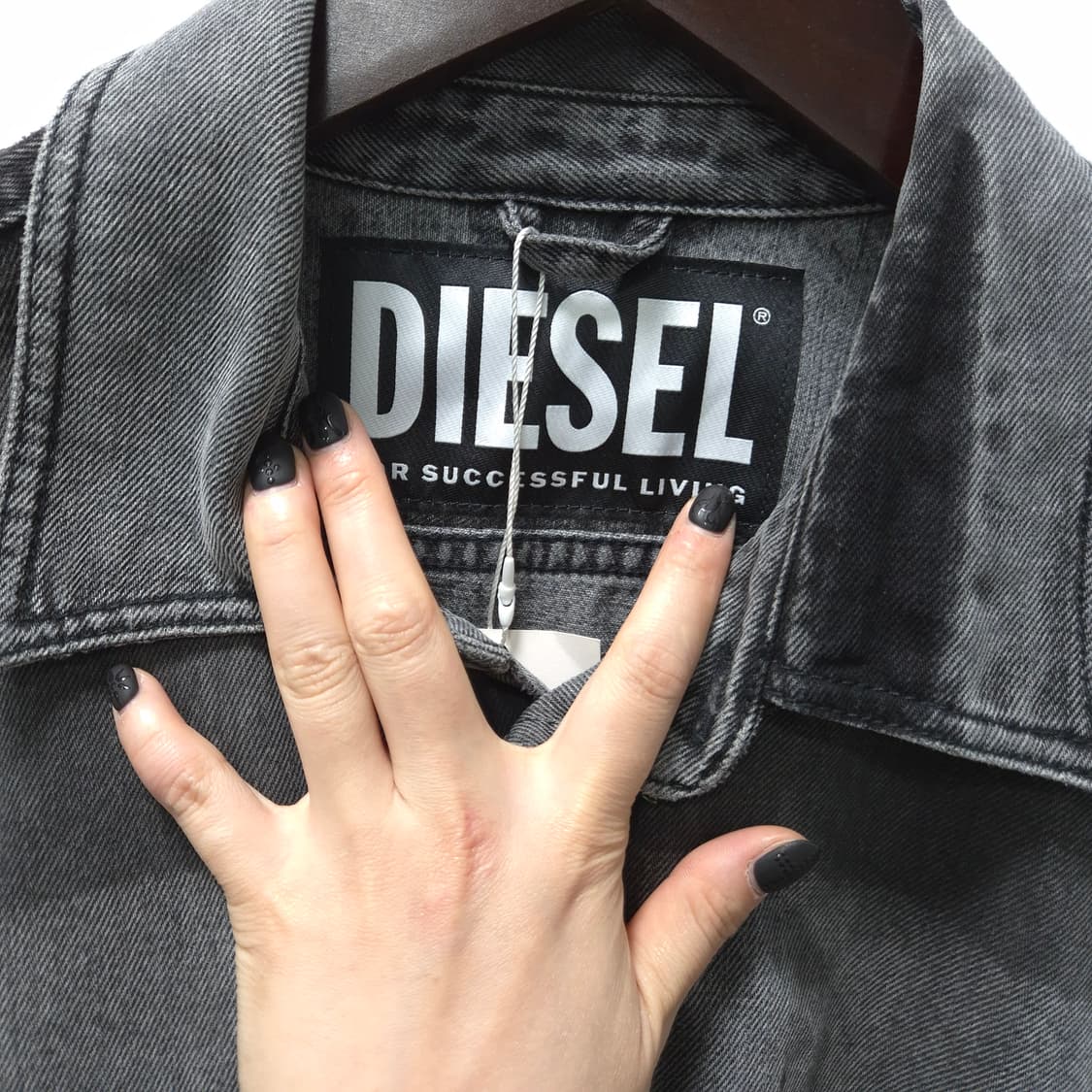 디젤 D-로렌조 보더 컬러 데님 셔츠 자켓 M 상품이미지4