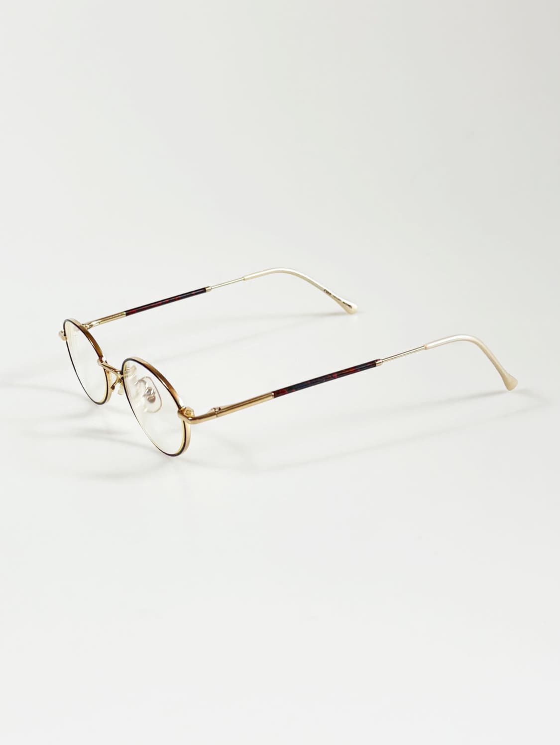 90s PLUS 슬림 오벌 메탈 프레임 빈티지 안경 상품이미지3