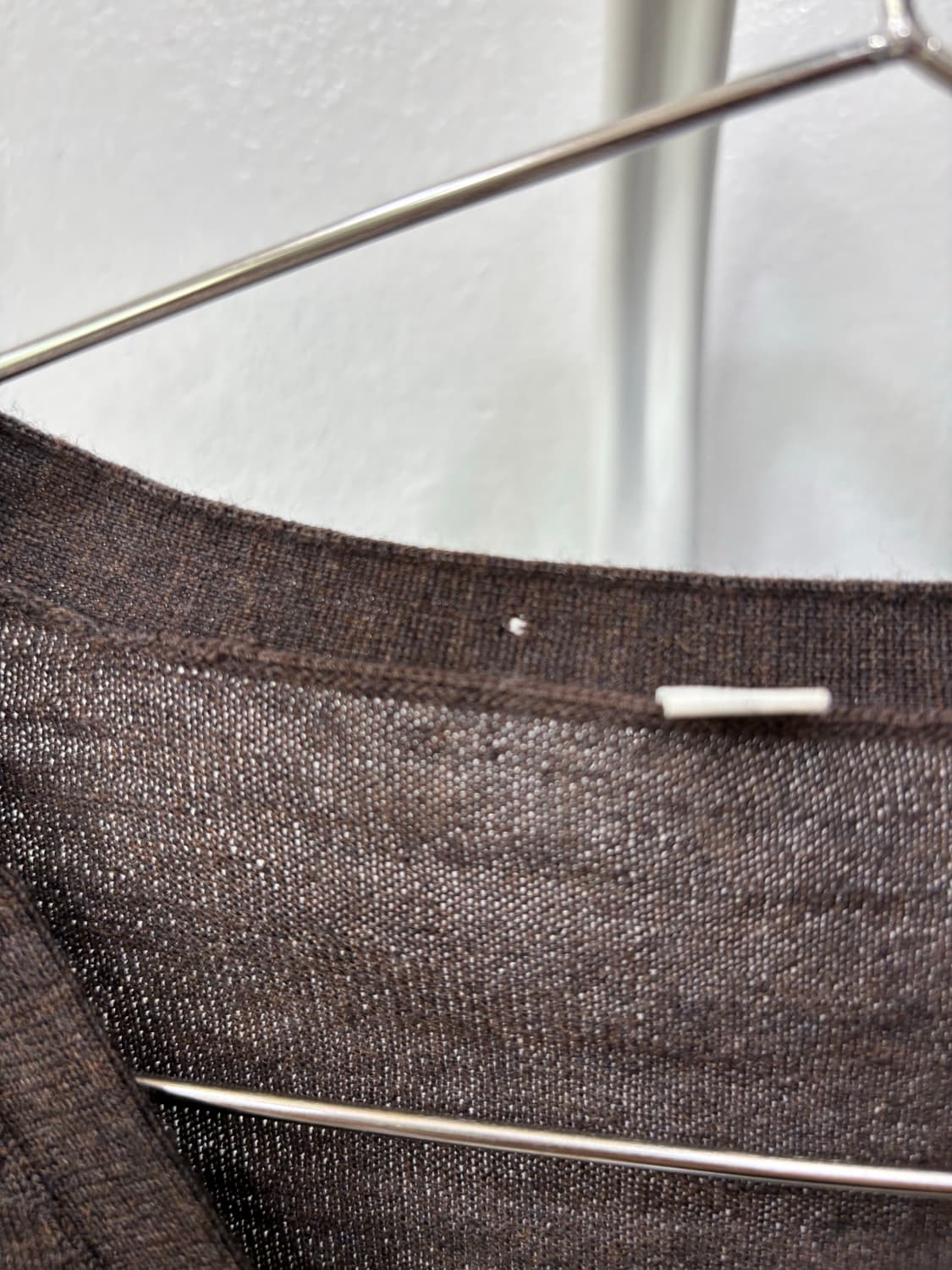 브이넥 브라운 가디건 상품이미지6