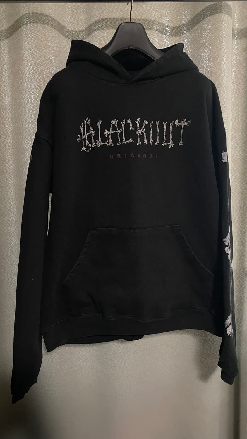블랙아웃 후드티 L 상품이미지1