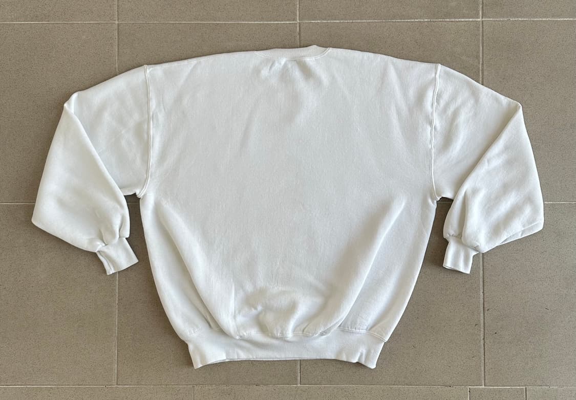 90s 빈티지 러셀 스웻셔츠 화이트 XL USA 상품이미지2