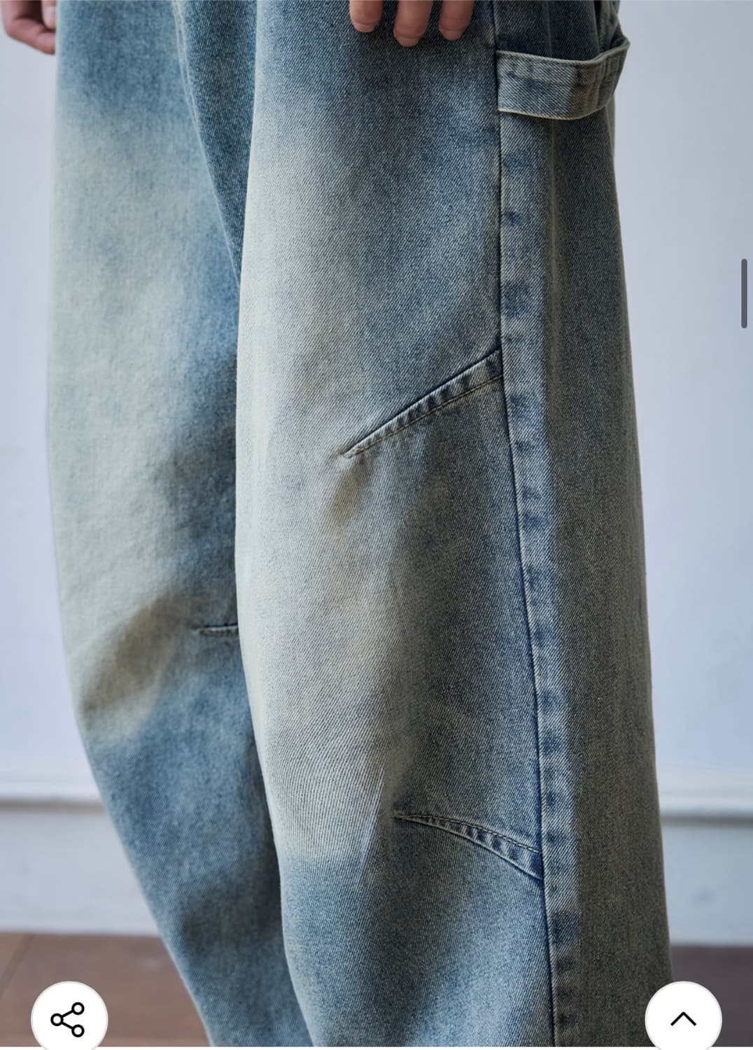 (S) 아워데이즈 어셈블 와이드 벌룬 데님 팬츠 [LIGHT BLUE] 상품이미지7