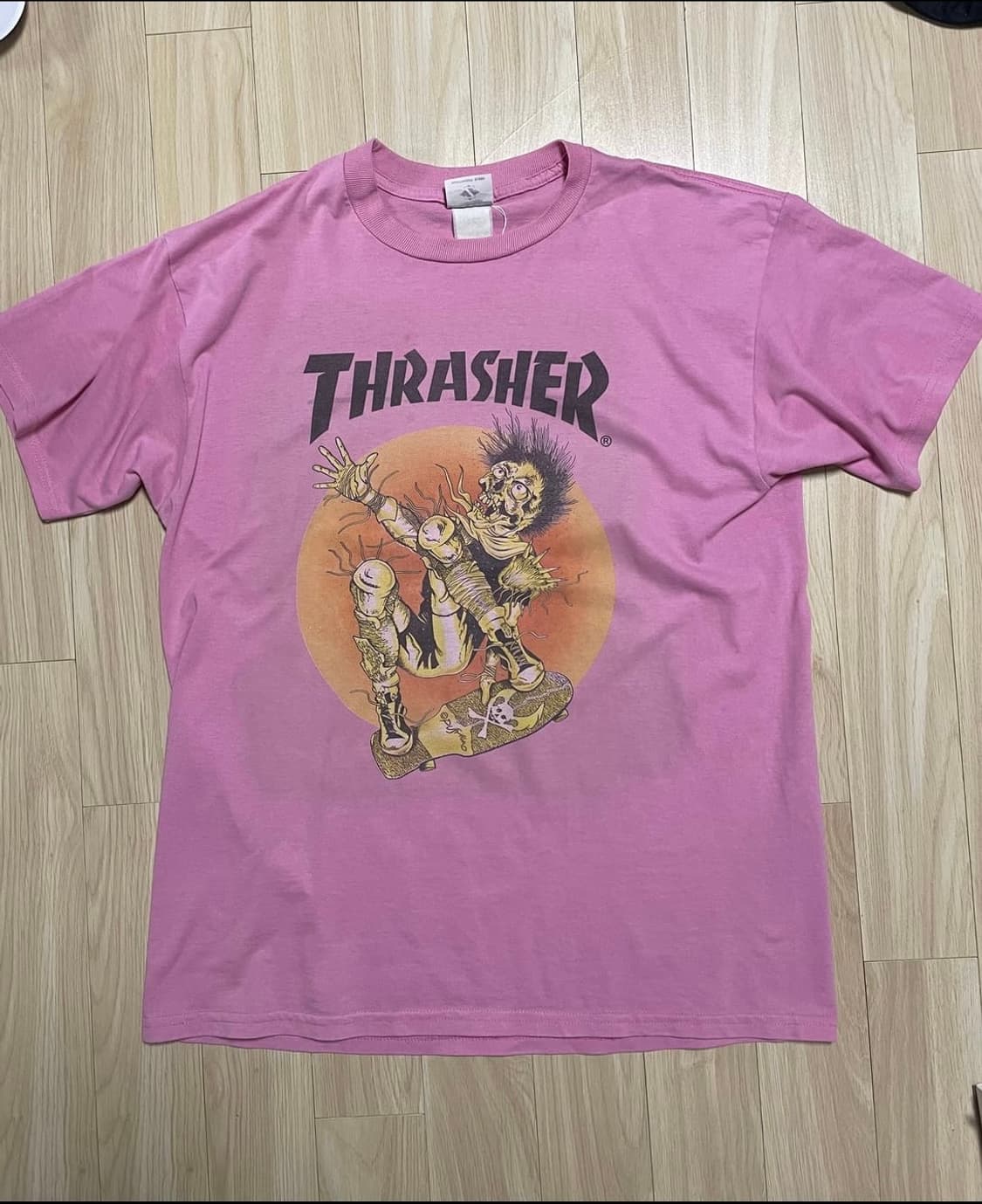 빈티지 90s 트레셔 og pushead 스케이트 티셔츠 상품이미지1