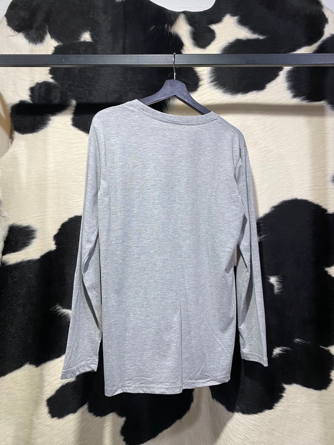Number 레터링 그레이 롱슬리브 상품이미지4