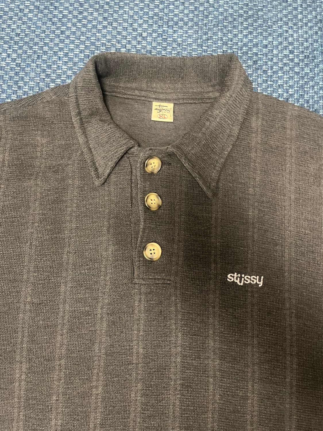 90~00 old stussy polo shirt S/S (XL) 상품이미지2