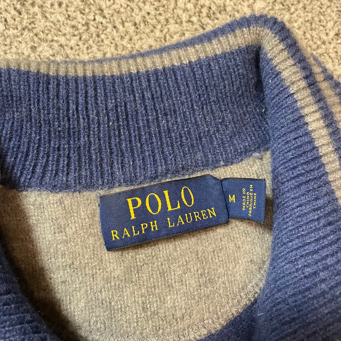 폴로 반집업 울 니트 상품이미지3