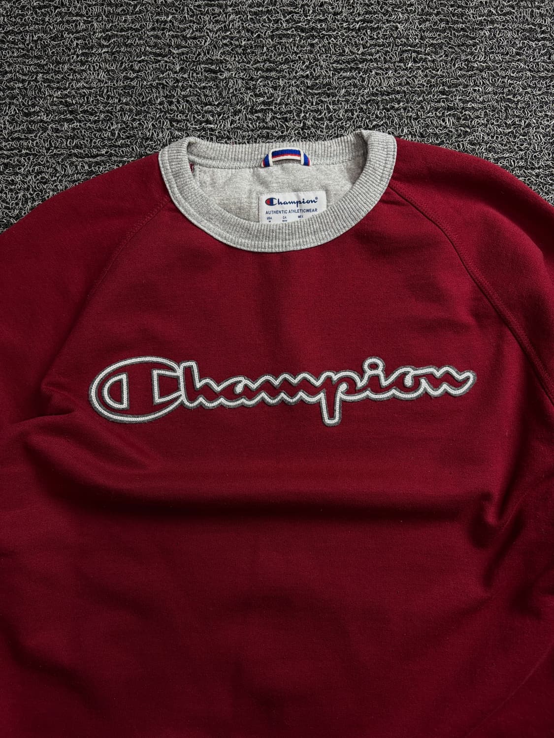 00s 챔피온 올드스쿨 배색 빅로고 크루넥 스웻 셔츠 1525 상품이미지1