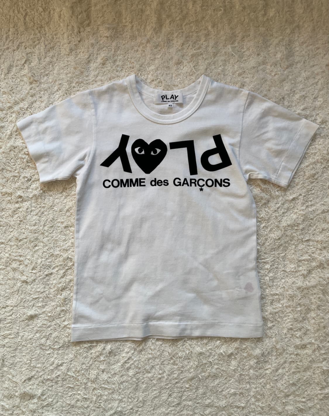 꼼데가르송 플레이 라인 반팔 티셔츠 s 상품이미지1