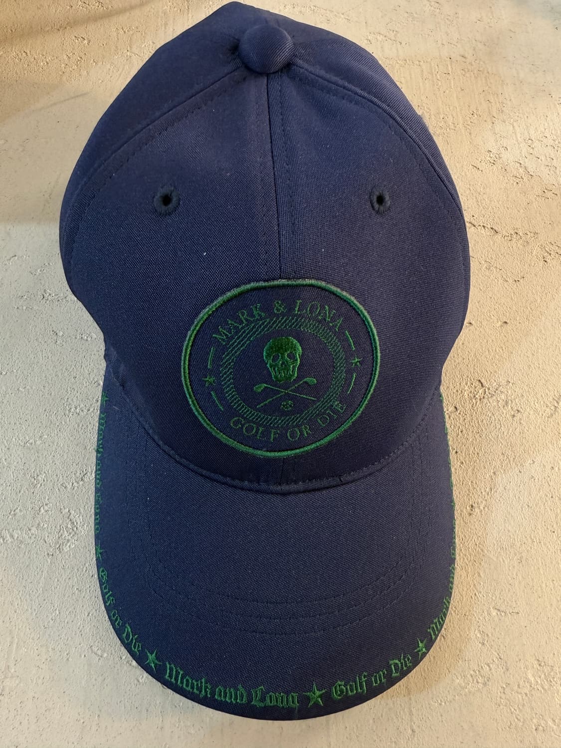 마크앤로나 스컬 골프 볼캡 네이비 상품이미지2