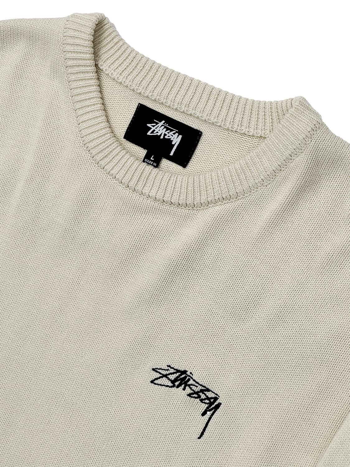 스투시 케어라벨 스웨터 네츄럴 상품이미지5