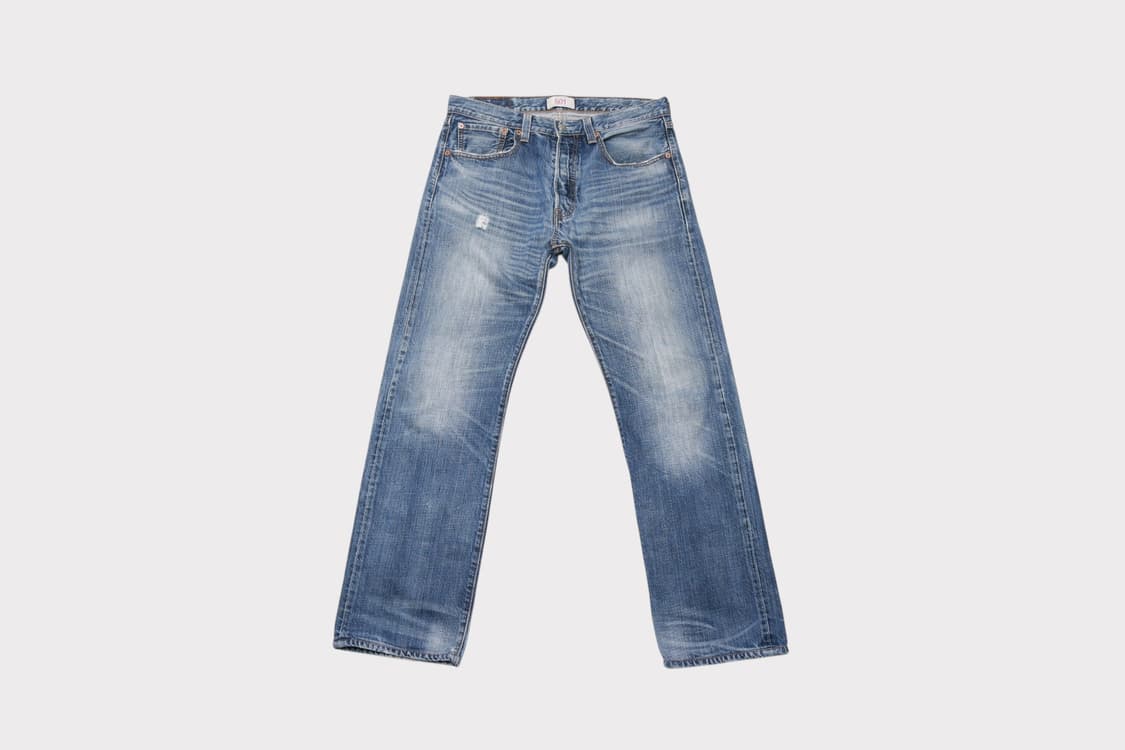 [32인치] 00's 리바이스 501 워싱 데님팬츠 상품이미지1