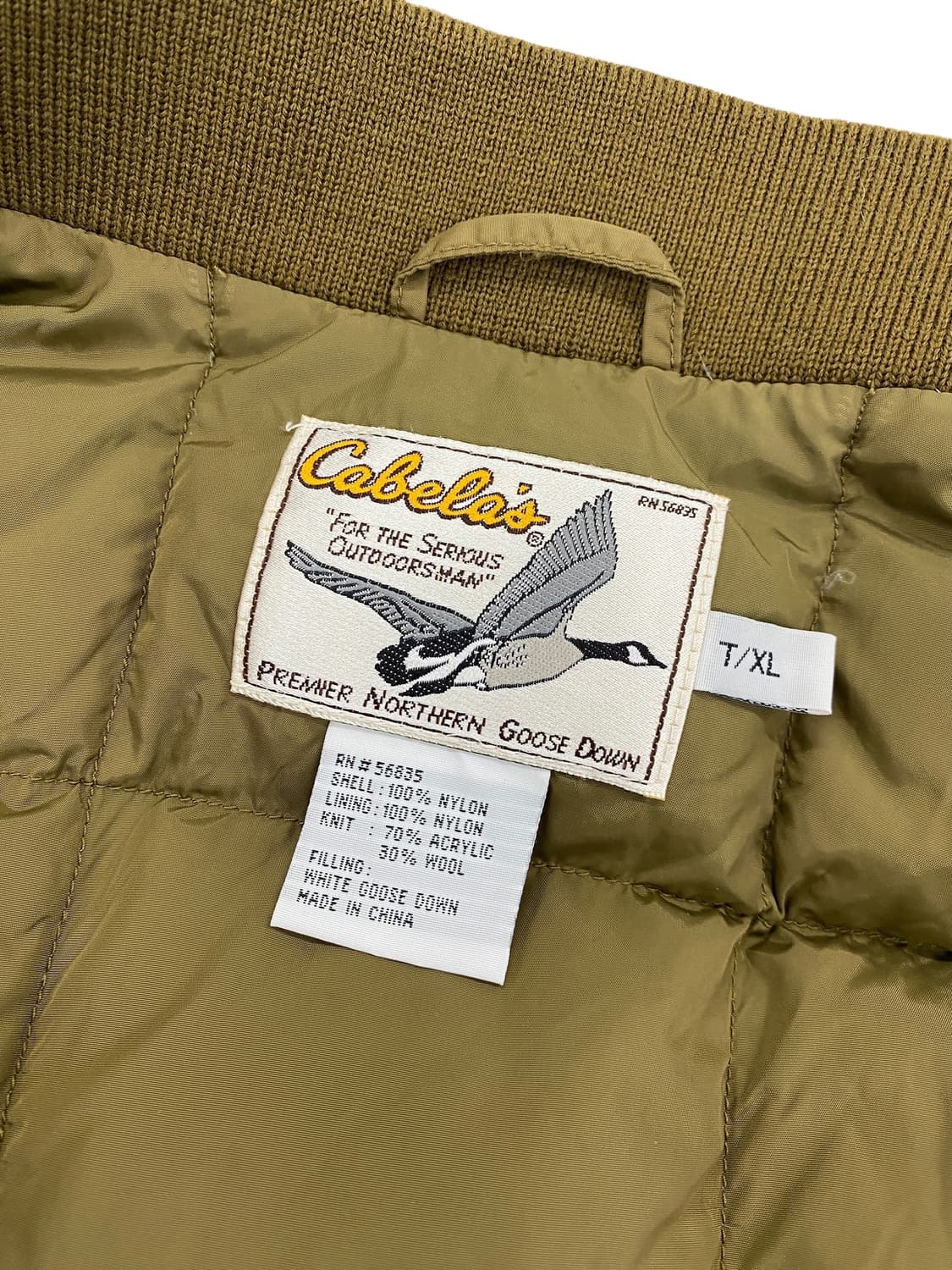 90‘s cabela's 화이트 구스다운 푸퍼 베스트 상품이미지5