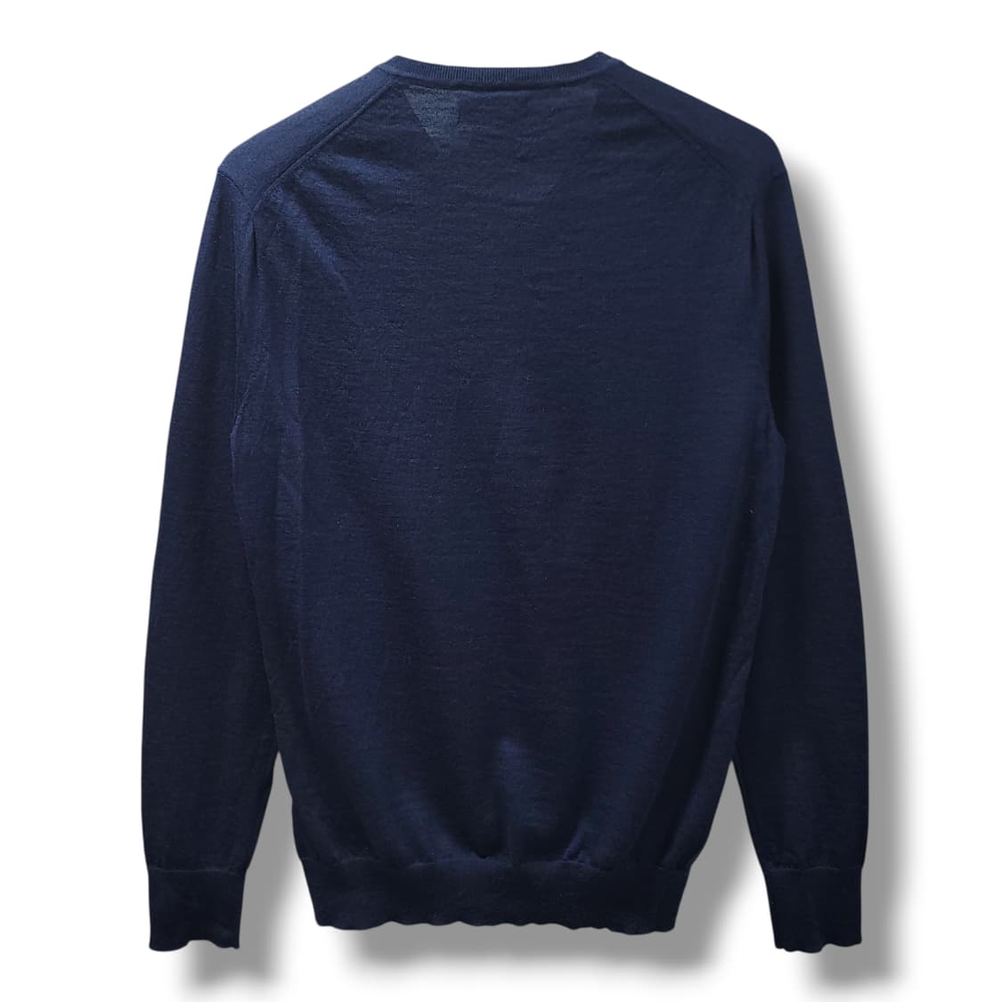 [M] 폴로 네이비 워셔블 메리노 울 브이넥 니트 상품이미지2