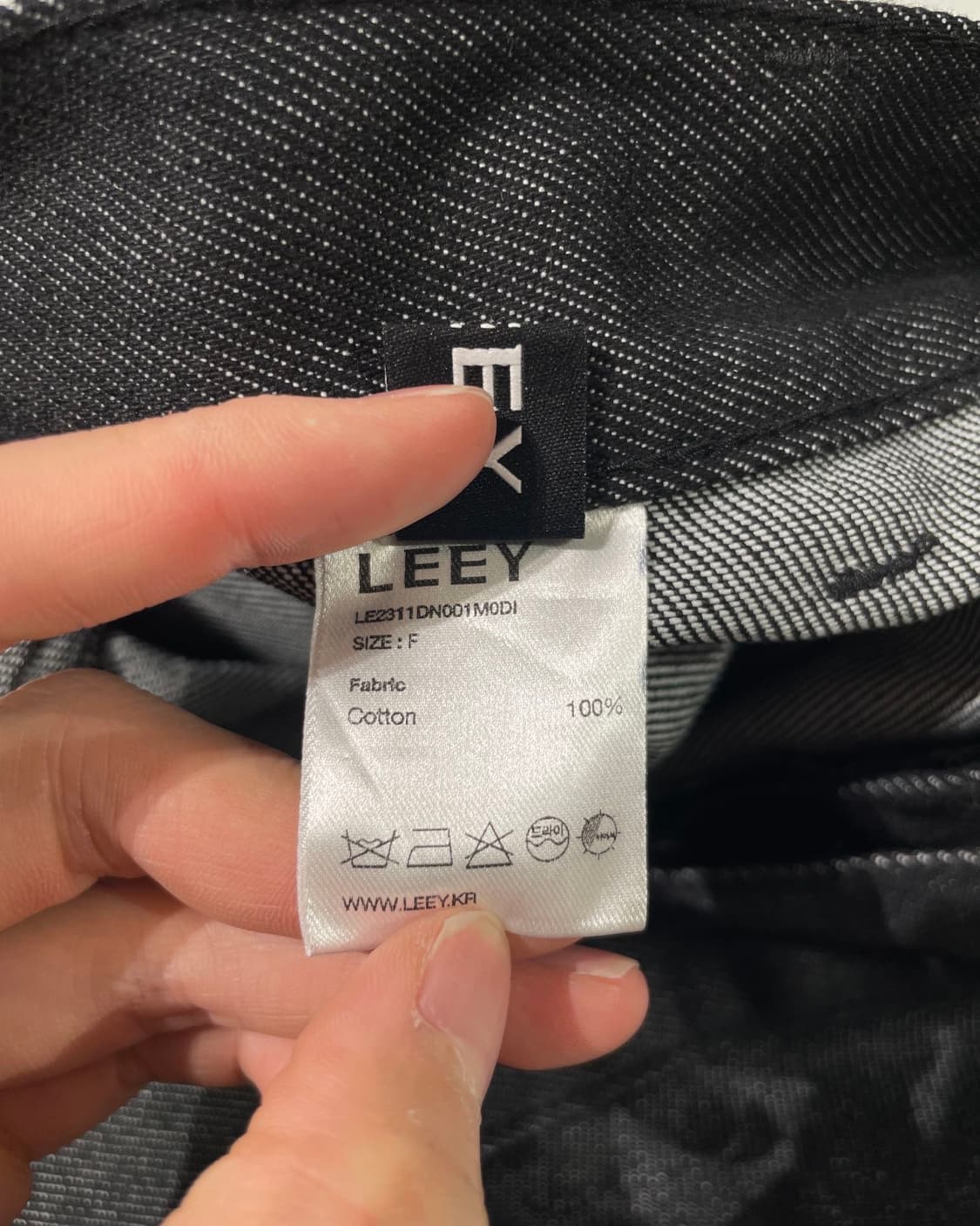 Leey 다크 인디고 캔톤 데님 팬츠 상품이미지7