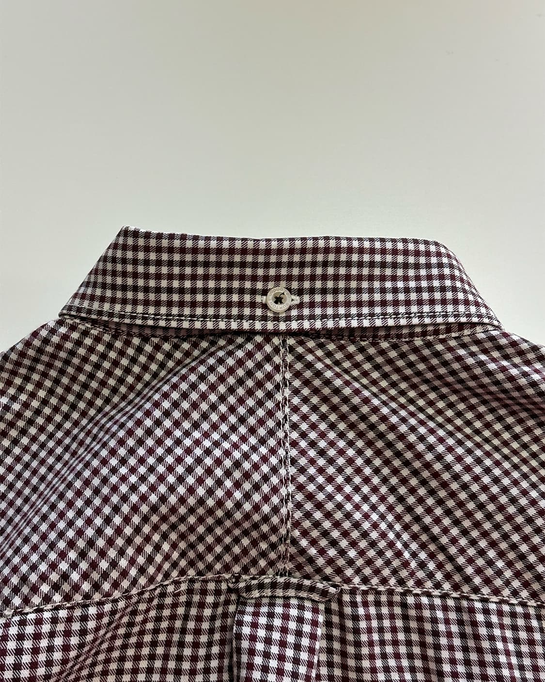 버튼 런던 체크 셔츠 상품이미지4
