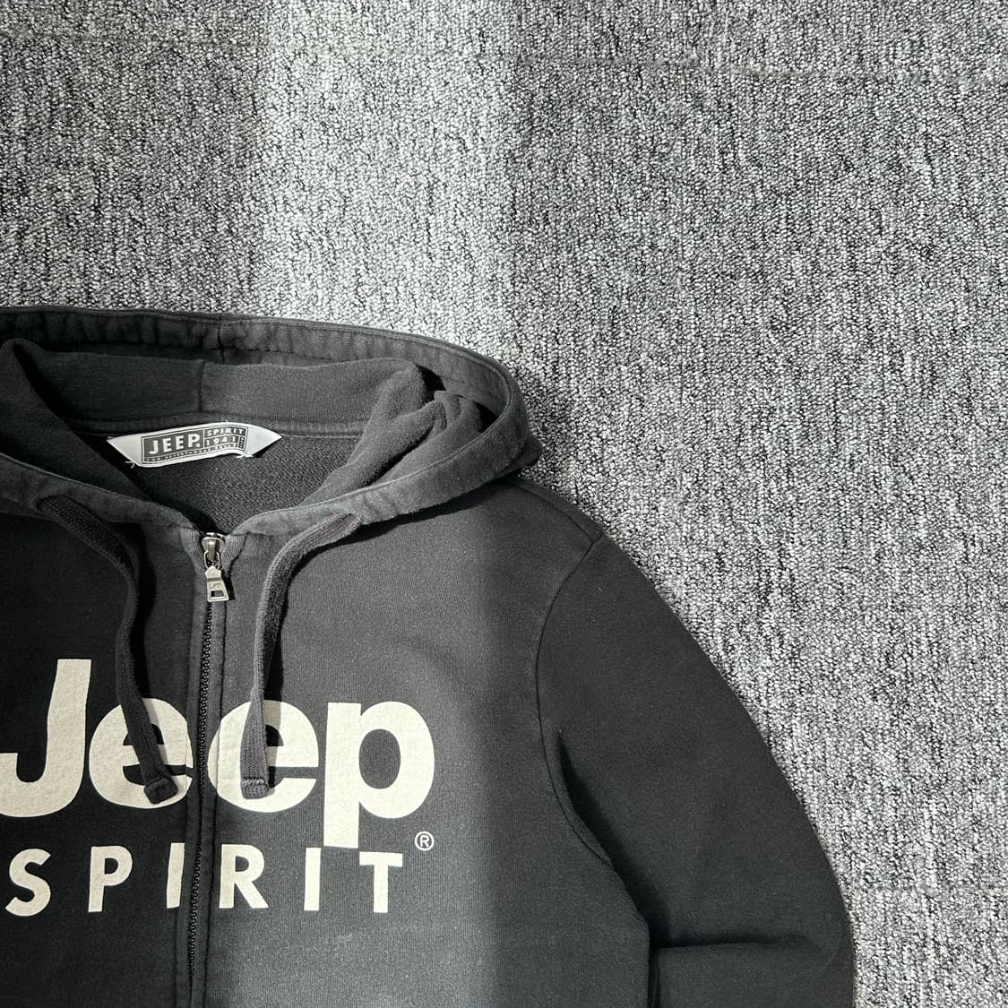 Jeep 블랙 레터링 후드집업 상품이미지2