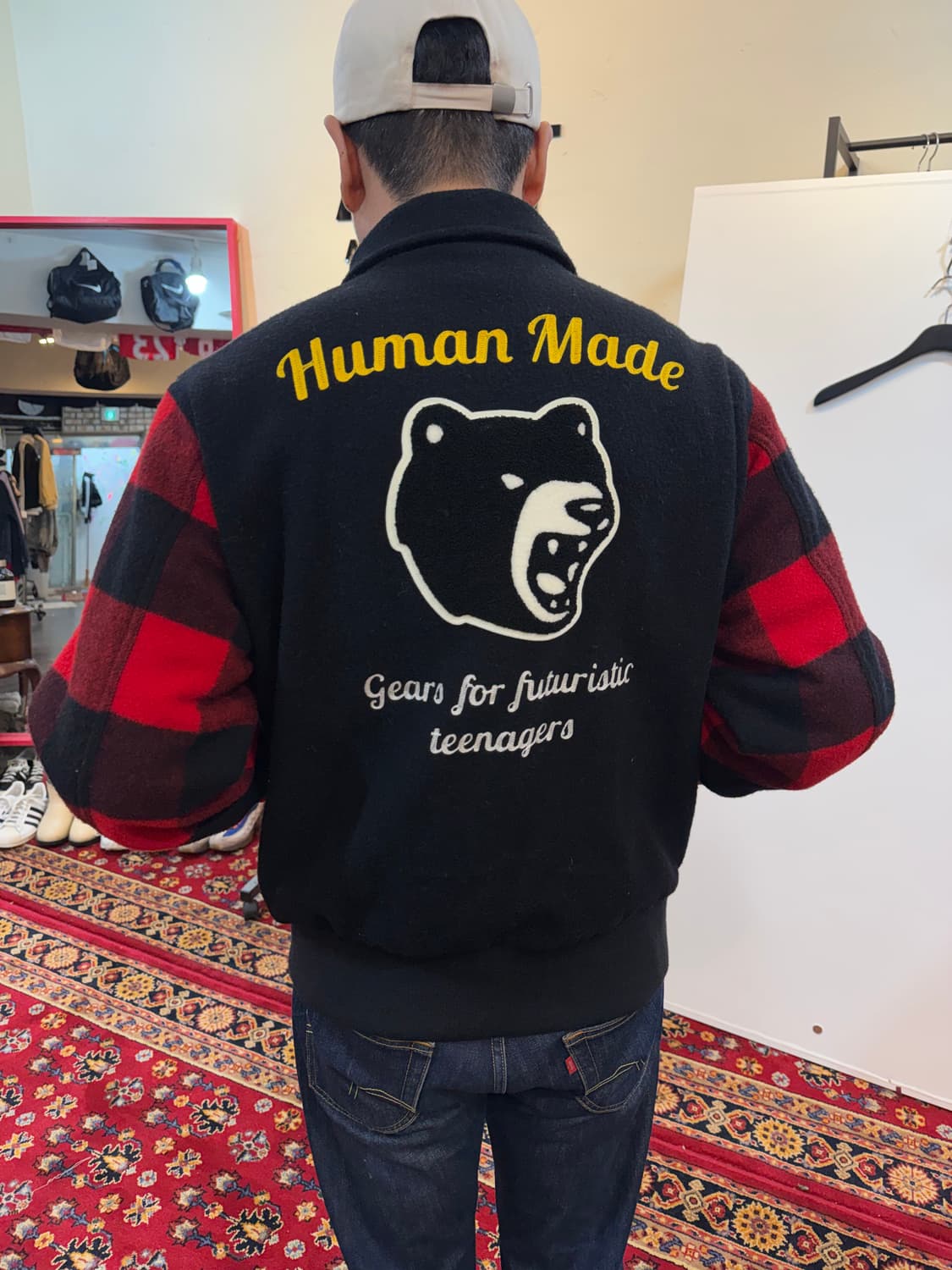 휴먼메이드 집업 럼버 자켓 레드 XL 상품이미지3