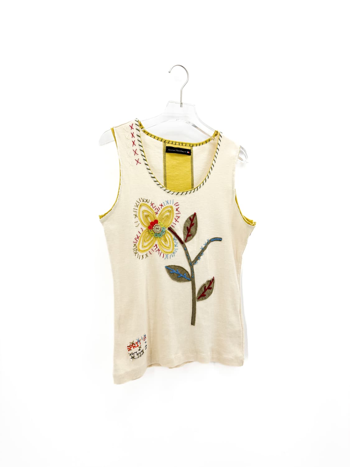 빈티지 플라워 패치워크 슬리브리스 상품이미지4