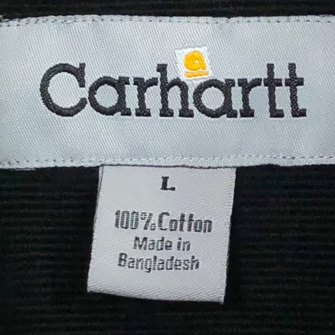 L 칼하트 블랙 코듀로이 셔츠 상품이미지3