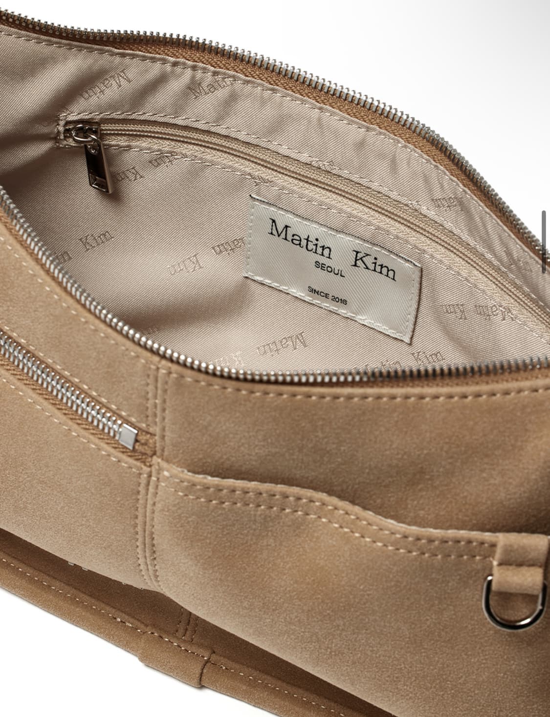마뗑킴 스웨이드 숄더백 지퍼디테일 matin kim 상품이미지4