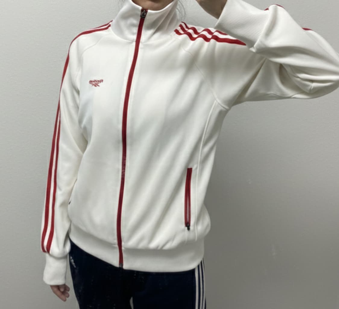 리복 빈티지 져지 트랙탑(아이보리/레드) 상품이미지1