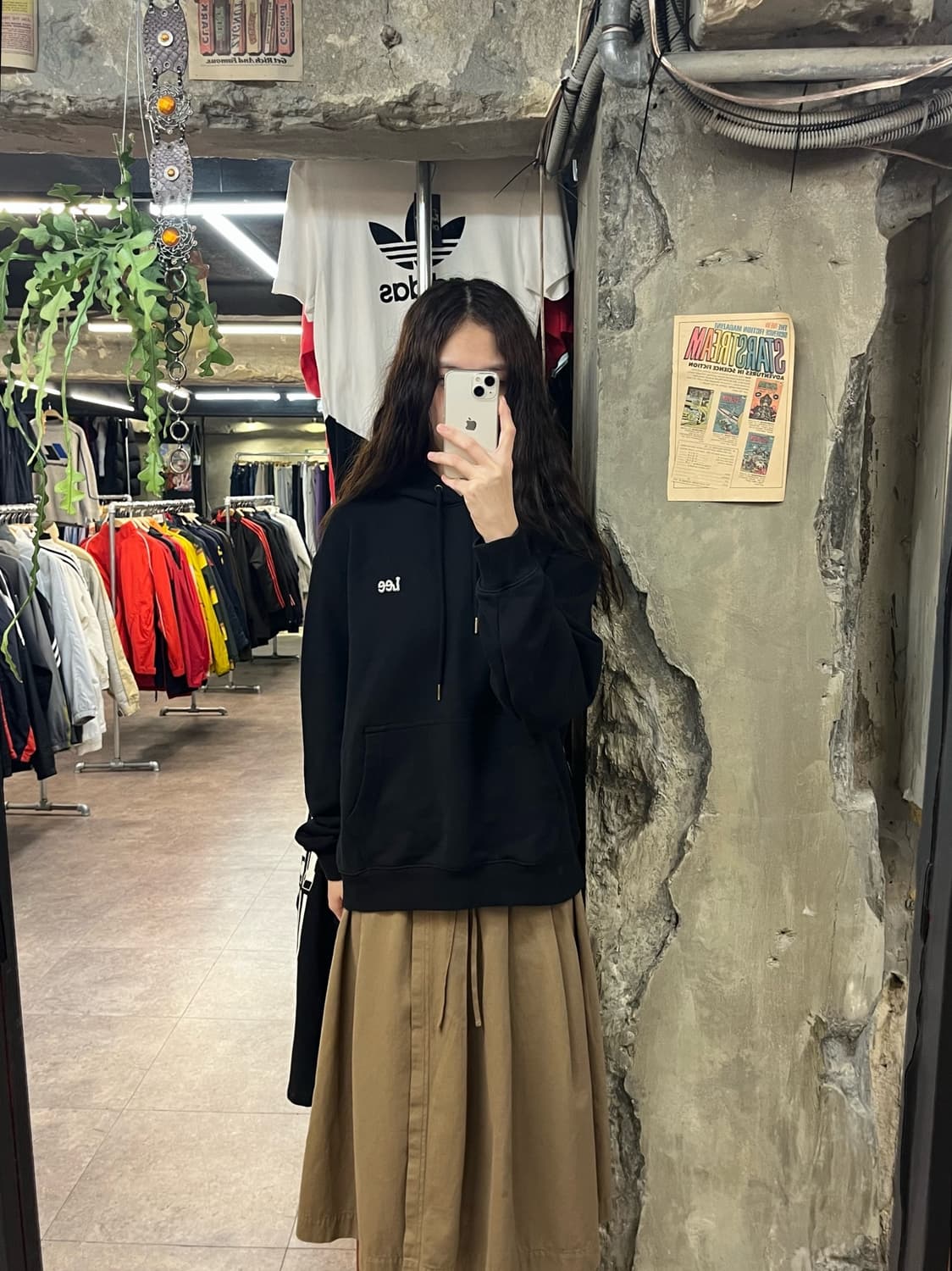 리 후드티 블랙 M #csz1859 상품이미지2