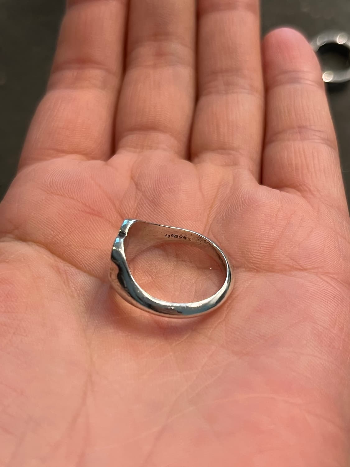 구찌 인터로킹 G 에나멜 하트 반지 SILVER RED 13호 상품이미지8