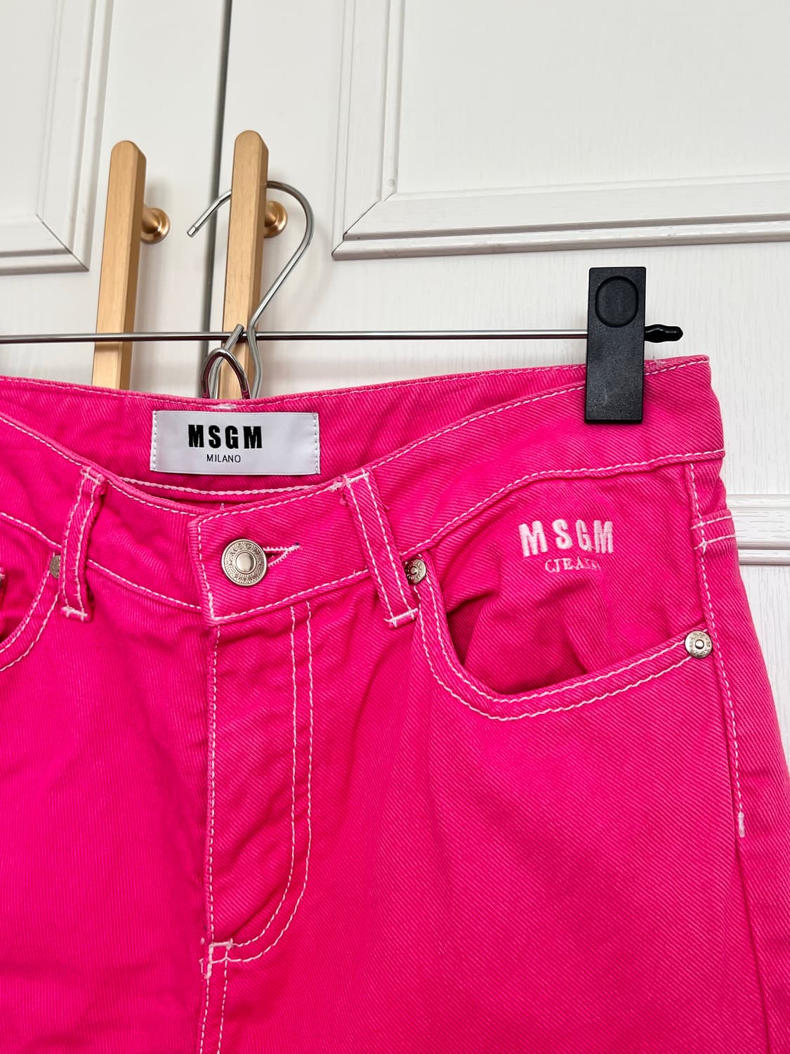 MSGM hot pink jeans / Msgm 핫핑크 스트레이트 진 상품이미지4