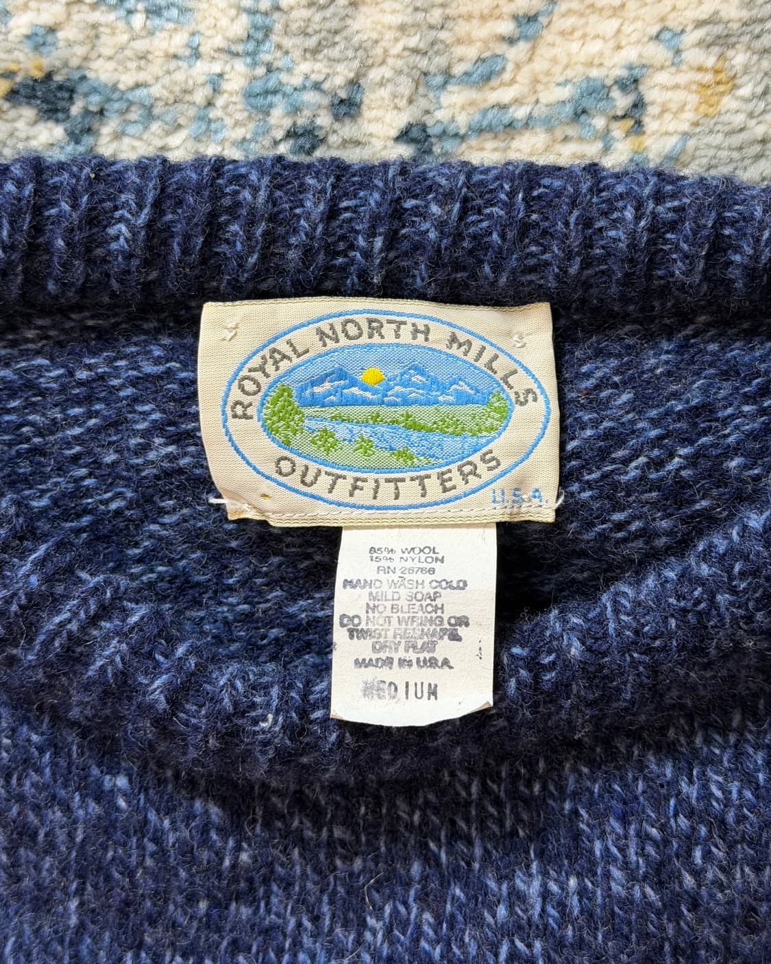 90s Royal North Mills 울 니트 / USA MADE 상품이미지4