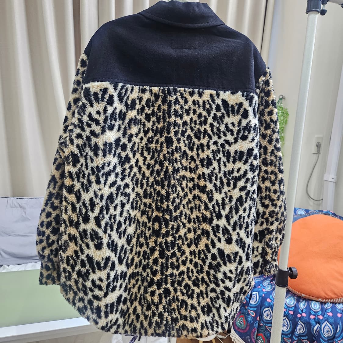 마쥬 데님 플리스 얇은 패딩 자켓 상품이미지3