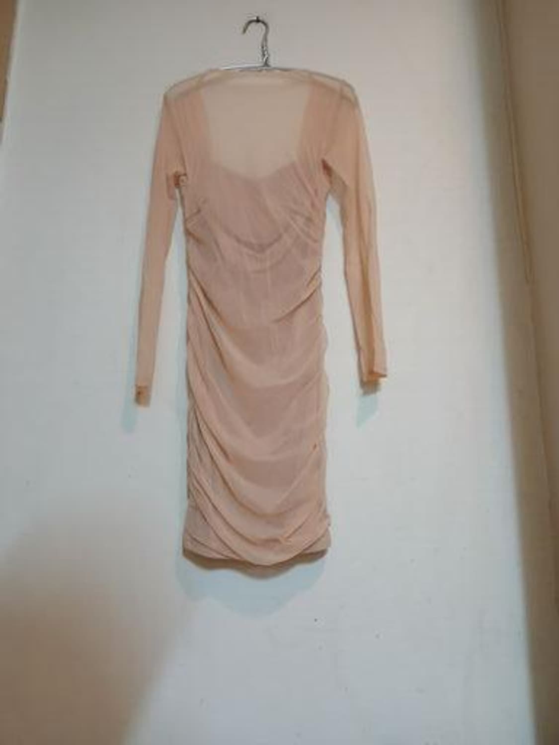 에이블리 셔링 망사 시스루 망사 슬림 미니 원피스 섹시 홀복 파티 드레스 상품이미지2