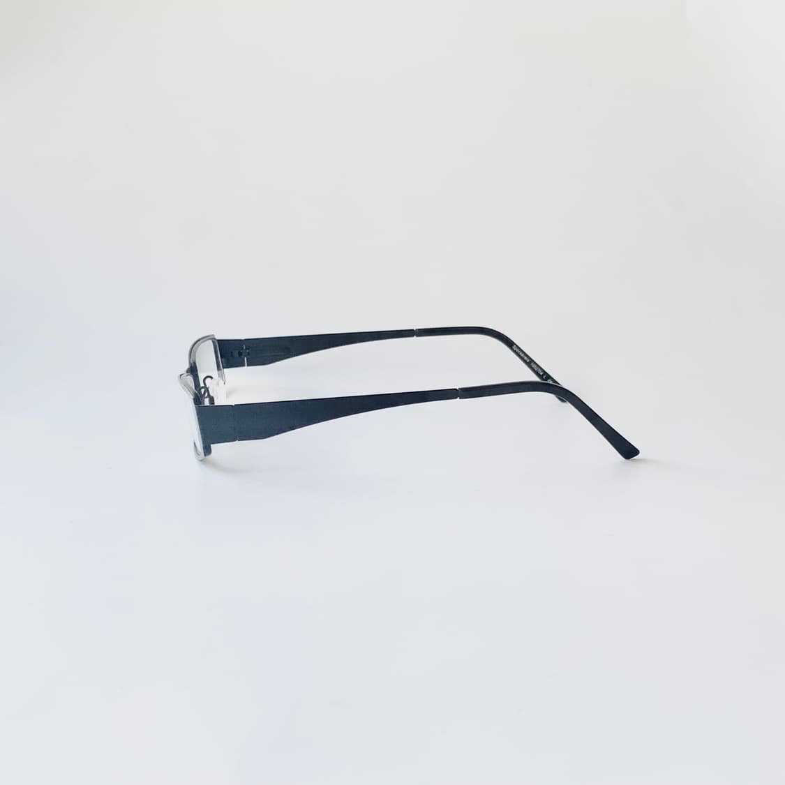 2442 데드스탁 슬림 사각 블랙 클래식 레트로 메탈 프레임 빈티지안경 상품이미지5