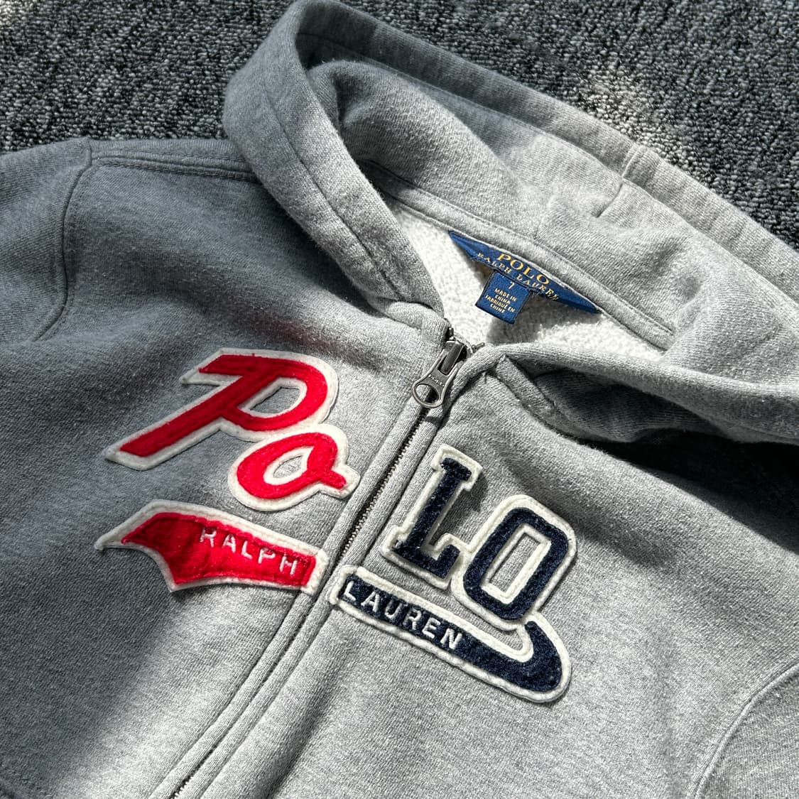 폴로 랄프로렌 신형 그레이 후드집업 상품이미지3